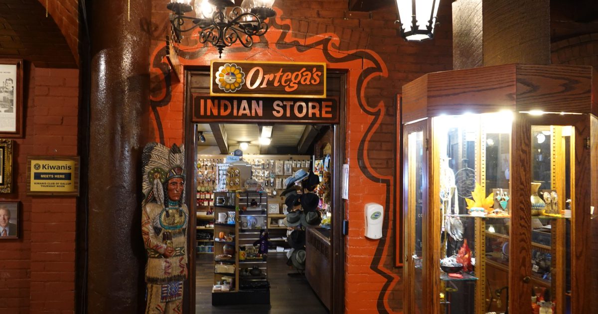 Ortega's Indian Store at the El Rancho Visit Gallup